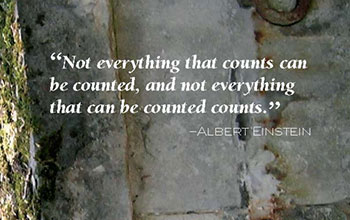quote: not everything that counts...