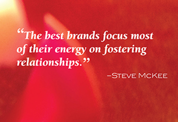 quote: the best brands foster relationships